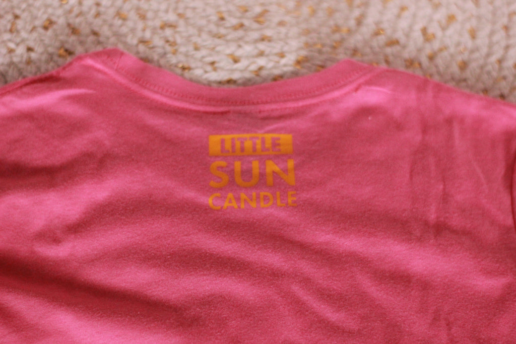 Pink Little Sun Candle Tee - LITTLE SUN CANDLE
