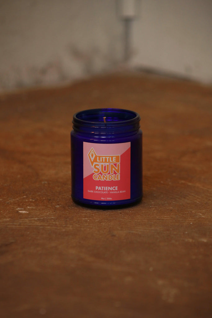 PATIENCE Dark Chocolate + Vanilla Bean Little Sun Candle - LITTLE SUN CANDLE